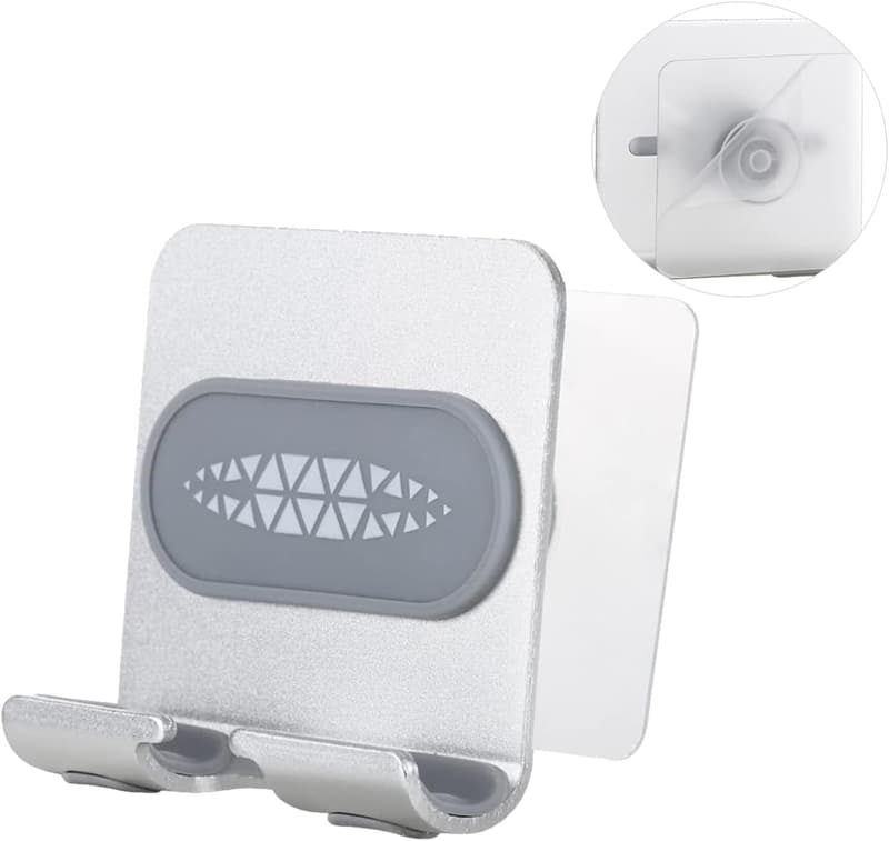 Shower Phone Holder with Adjustable Mount and Adhesive Pads