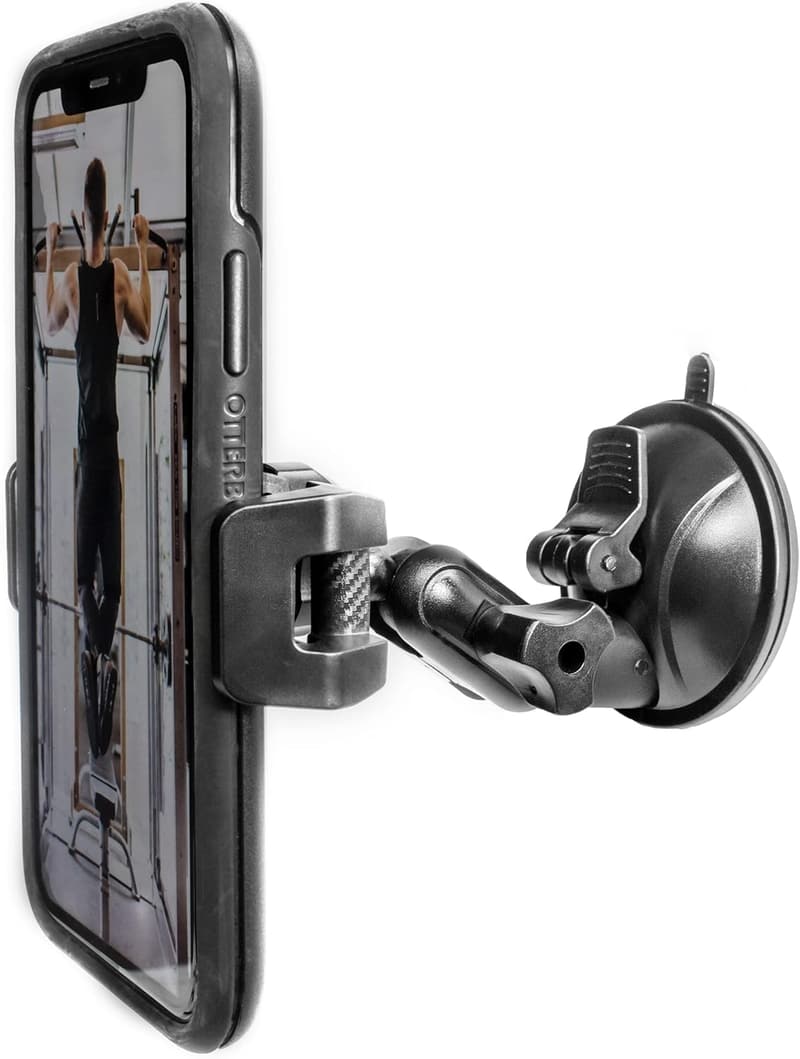 Dual 360° Rotating Suction Cup Phone Holder for Travel Vlogs