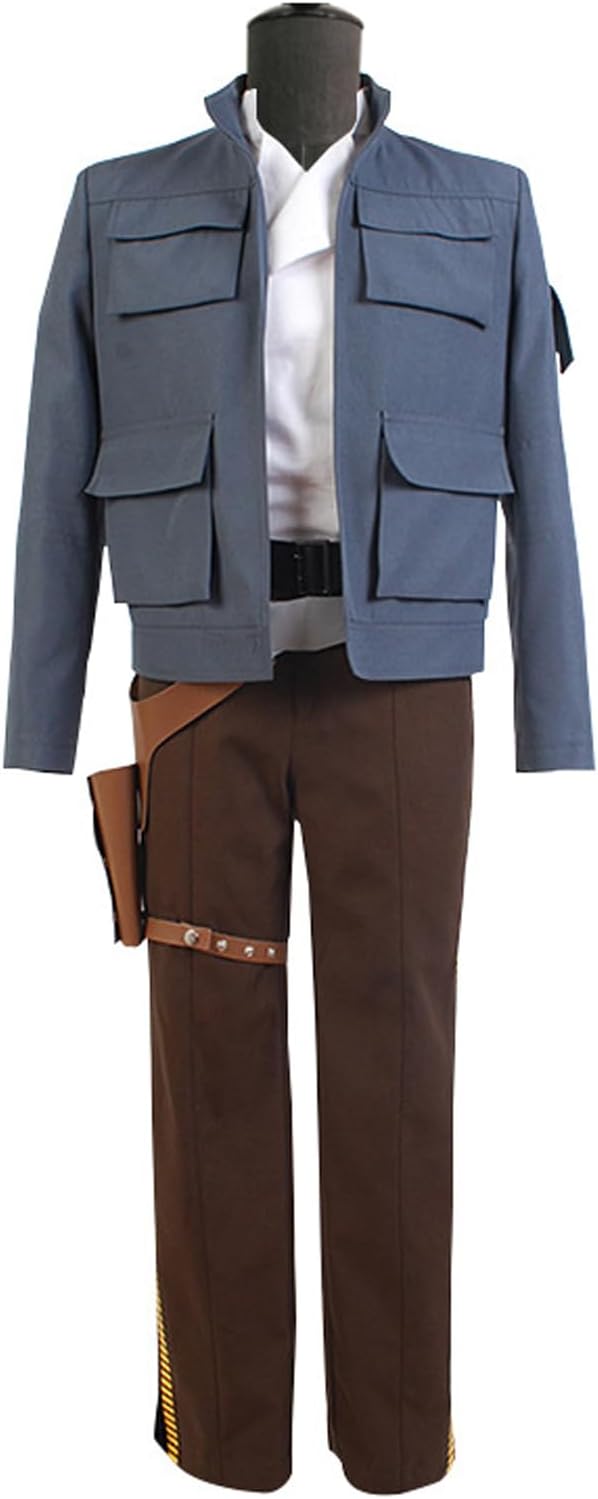 Han Solo Costume Set for Men - Vest, Jacket, Shirt & Pants