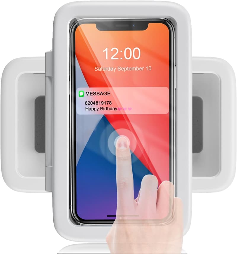 Waterproof 480° Rotatable Shower Phone Holder for 4-7'' Cellphones