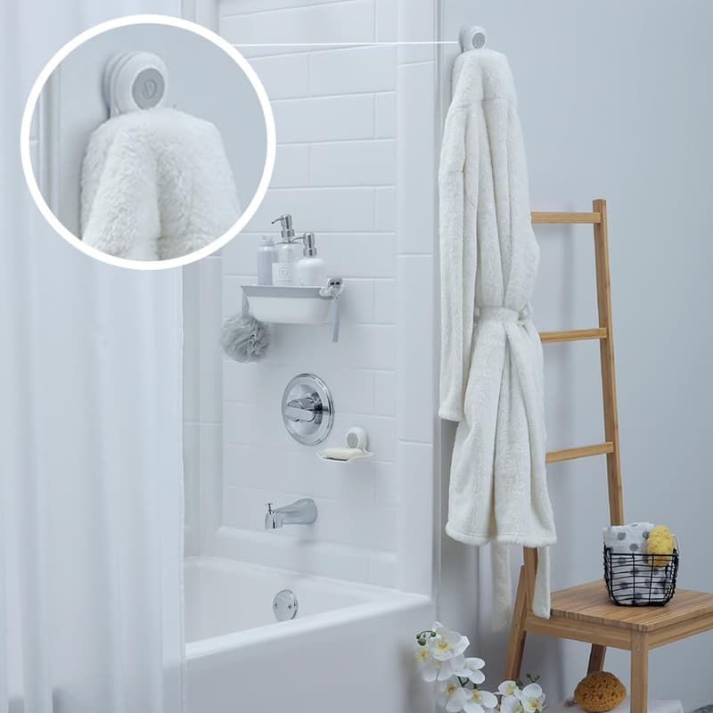 On The Dot Power Lock Suction Cup Hook & Razor Holder
