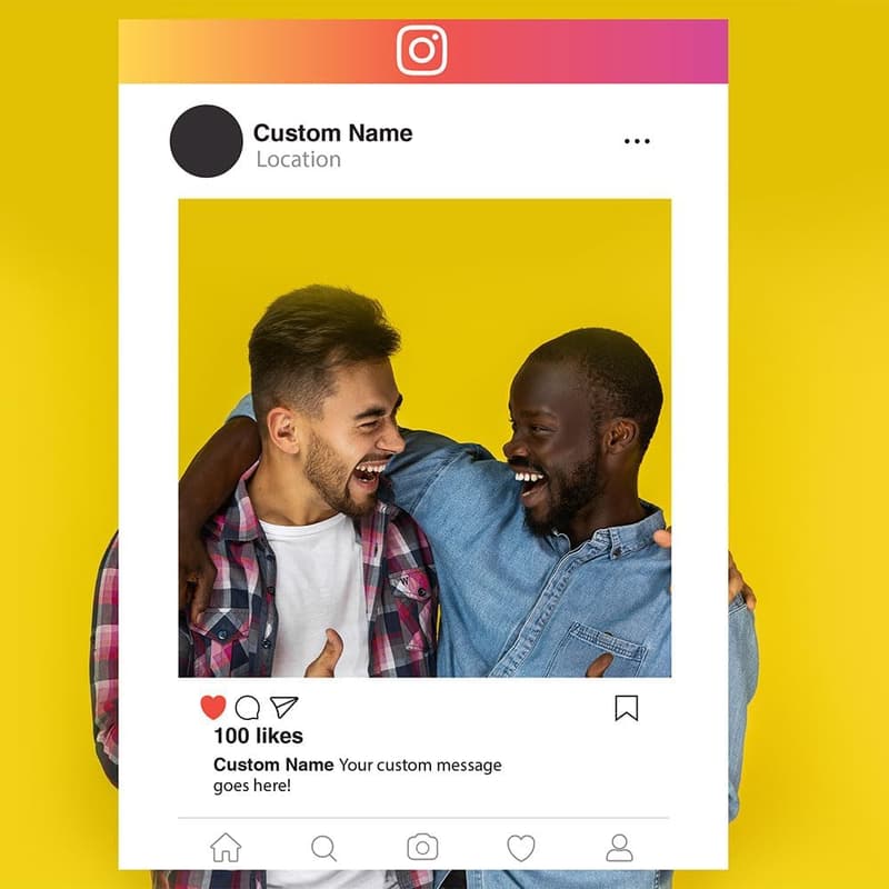 Custom Instagram Selfie Frame - 29