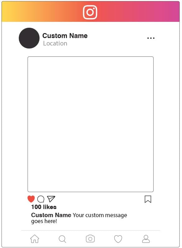 Custom Instagram Selfie Frame - 29