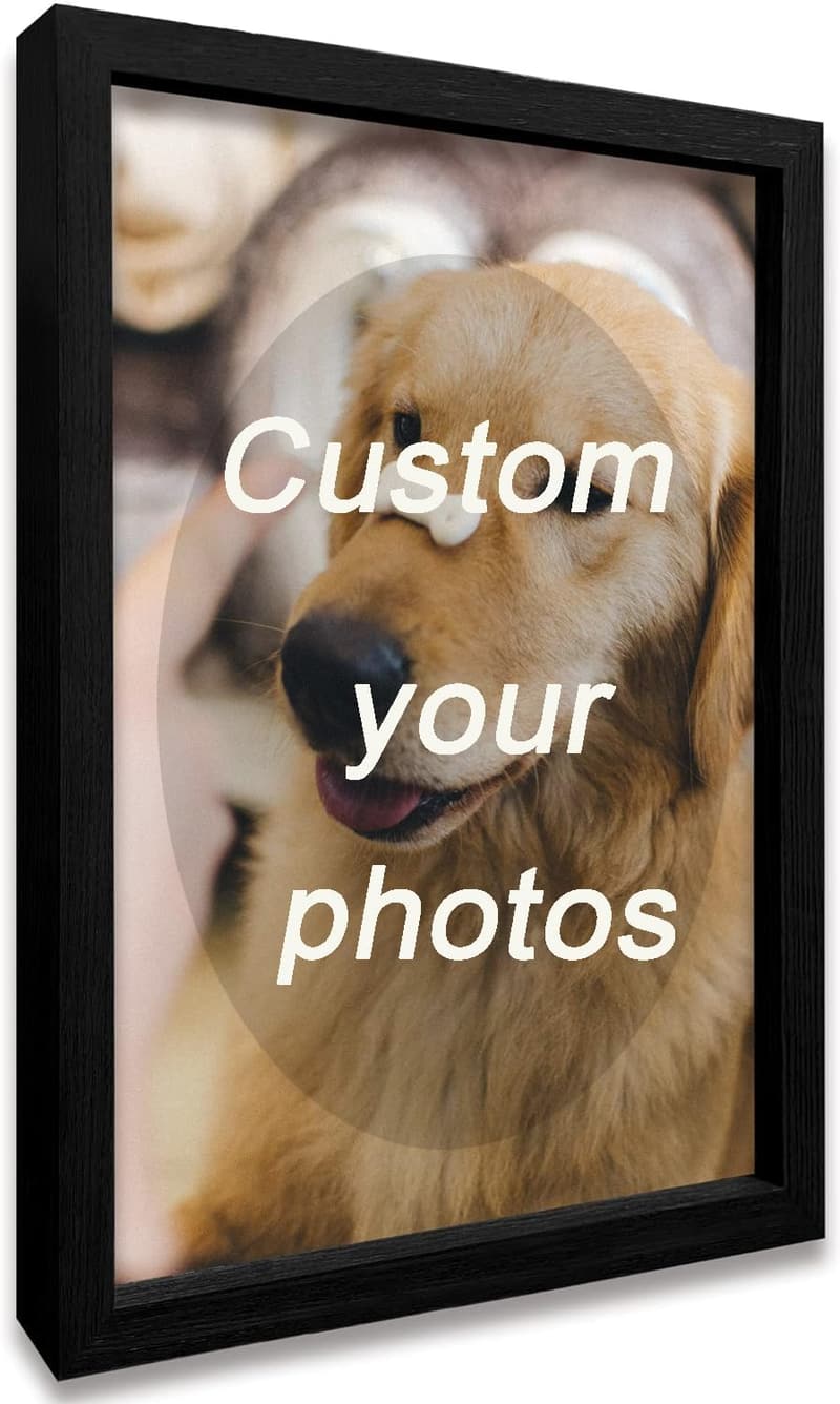 Personalized Canvas Print Gift for Couples & Families (Black, 8x10 In)