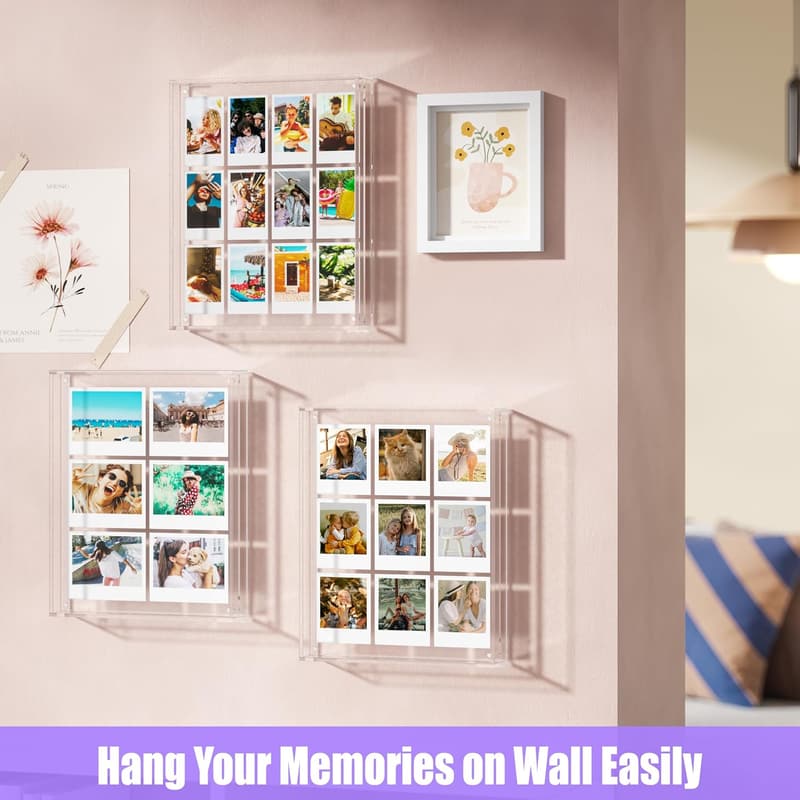 Acrylic Photo Collage Frame for Fujifilm Instax Prints