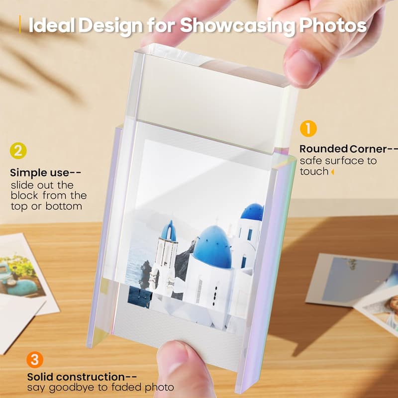 Fujifilm Instax Mini Polaroid Acrylic Tabletop Frame