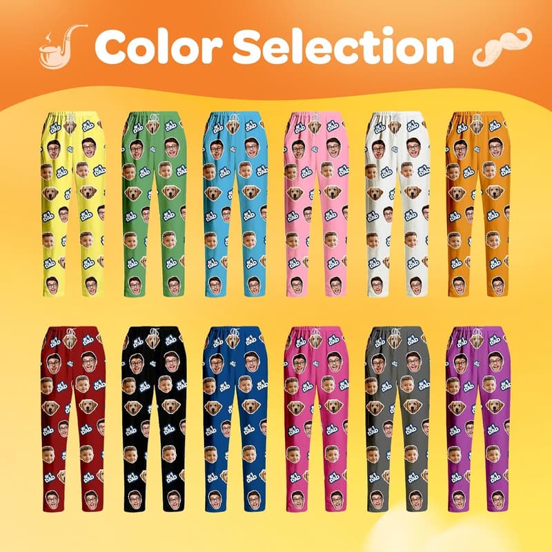 Personalized Photo Pajama Pants for Men & Women