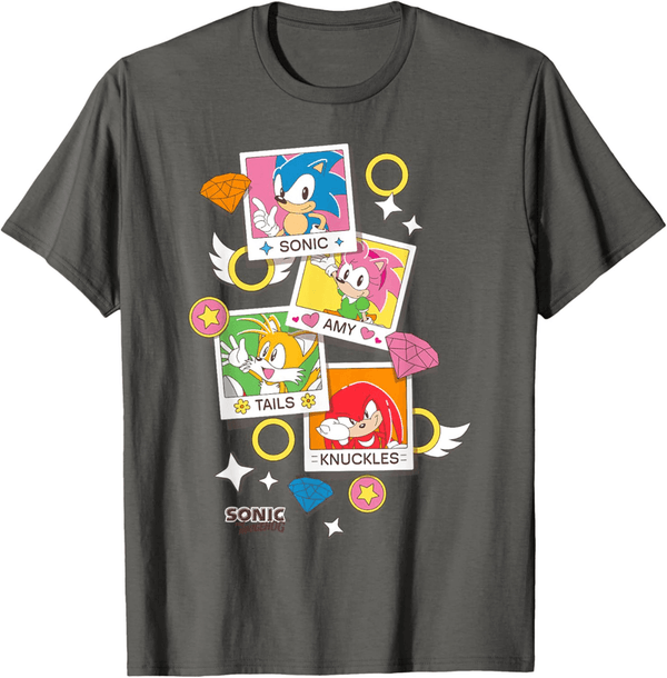 Sonic the Hedgehog Group Photo Logo T-Shirt