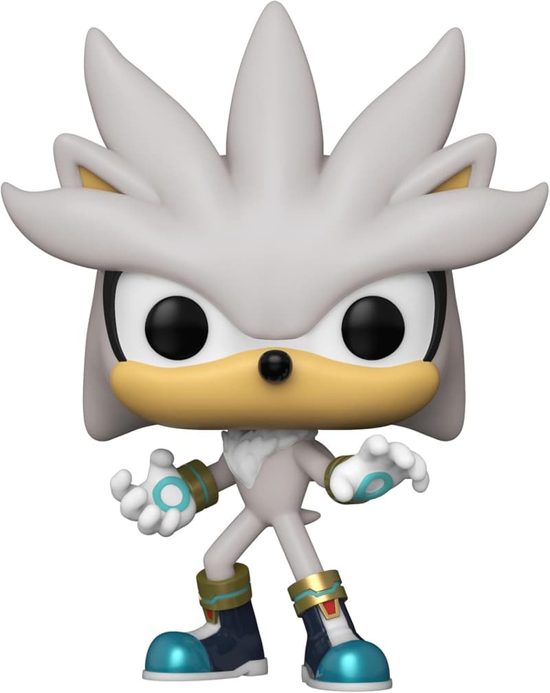 Sonic 30th Anniversary Silver The Hedgehog Vinyl Figure, 3.75