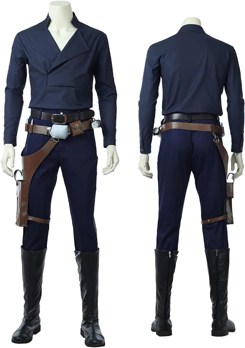 Men's Han Solo Costume Set: Shirt, Jacket, Pants, Belt & Holster