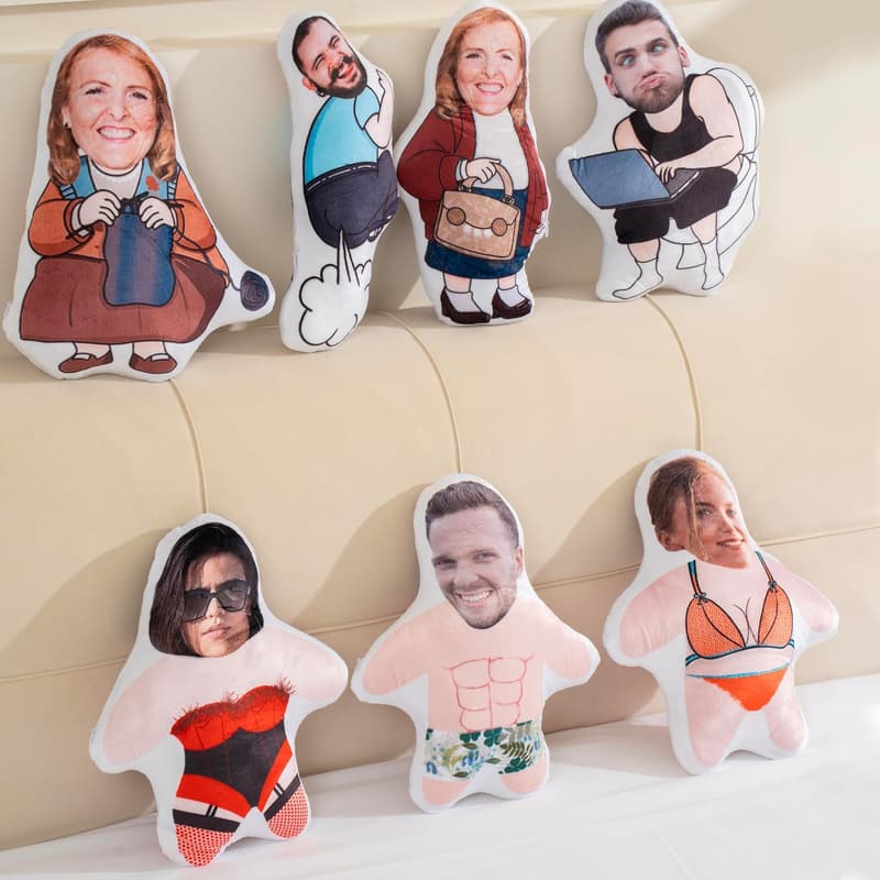 Personalized Funny Face Pillow for Birthdays or Holidays