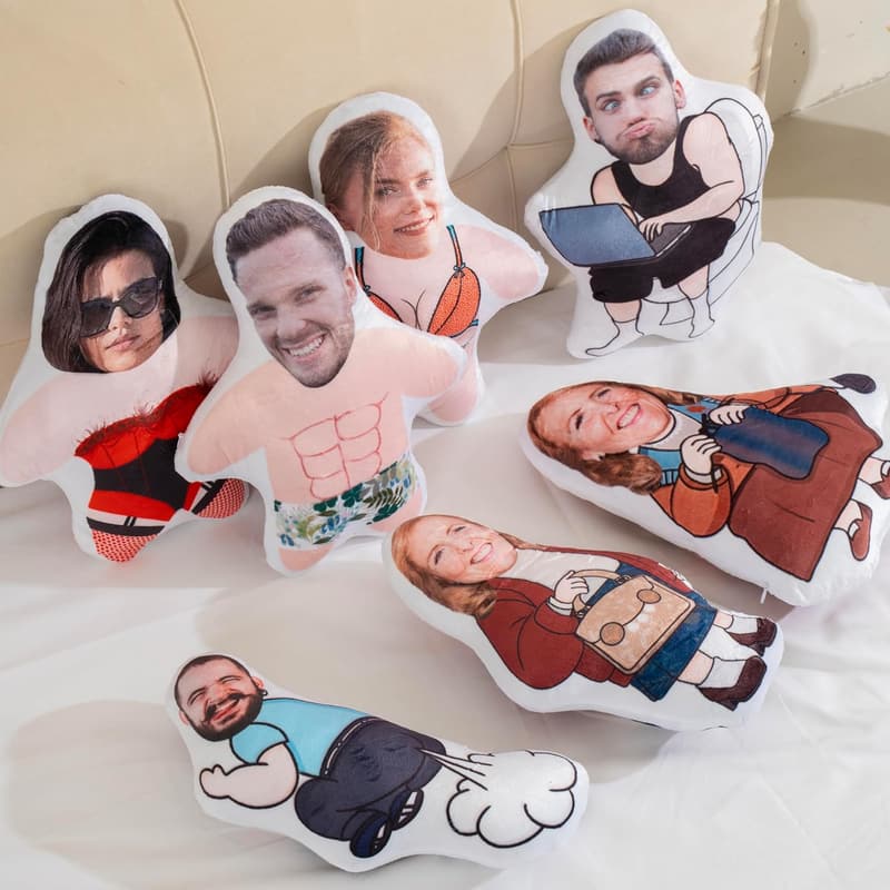Personalized Funny Face Pillow for Birthdays or Holidays