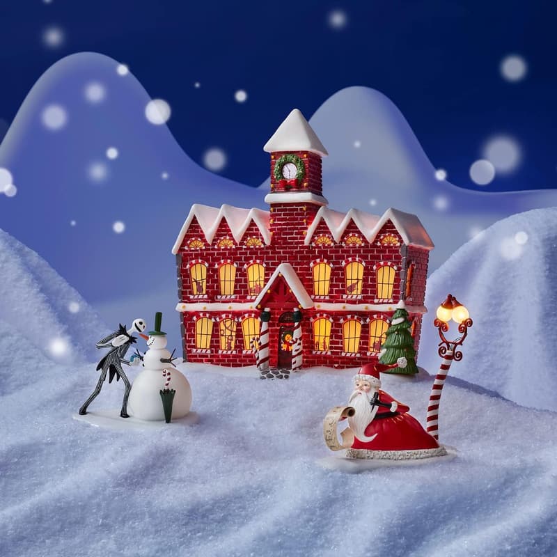 The Nightmare Before Christmas Village Santa's Workshop Lit Building, 10.2