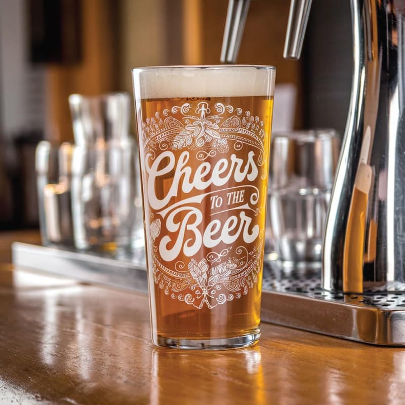 Customizable 16oz Pint Glass Set – Full Color (6 Pack)