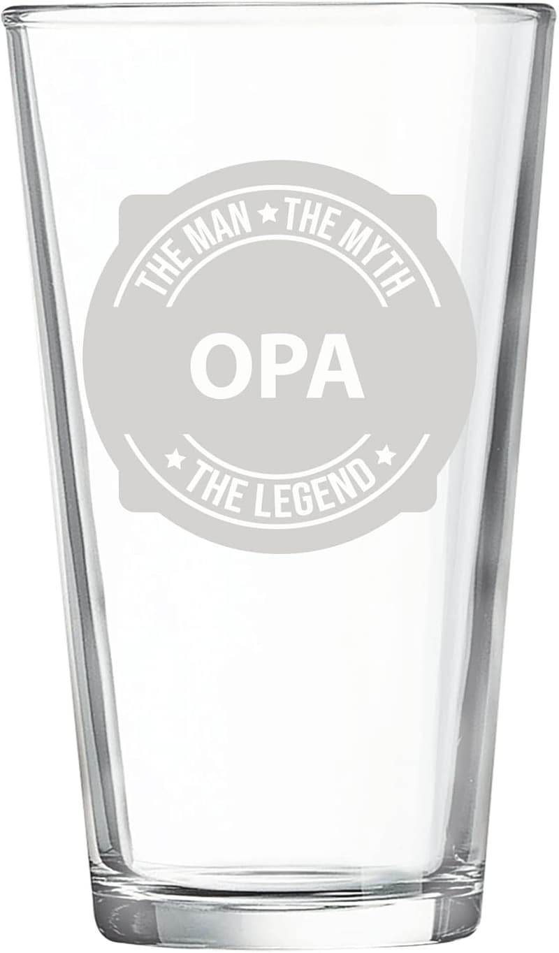 Opa 16 oz Personalized Engraved Beer Glass