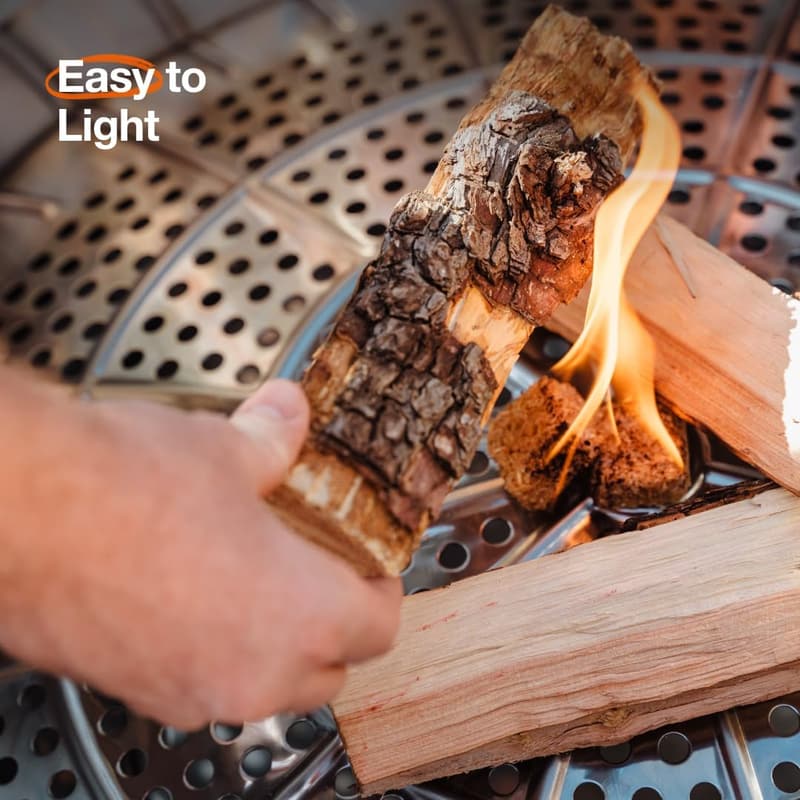 27-Inch Smokeless Fire Pit for Outdoor Gatherings