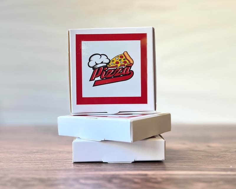 Funny Pizza Box Gift Card Holder - Mini Dough Design (Set of 3)