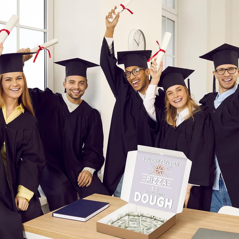 Graduation Pizza Box Money Holder - 2 Pcs Class of 2025