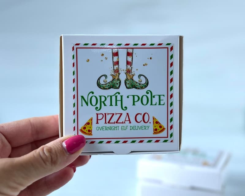 Mini Pizza Box Gift Card Holder Set – Funny Christmas Gift