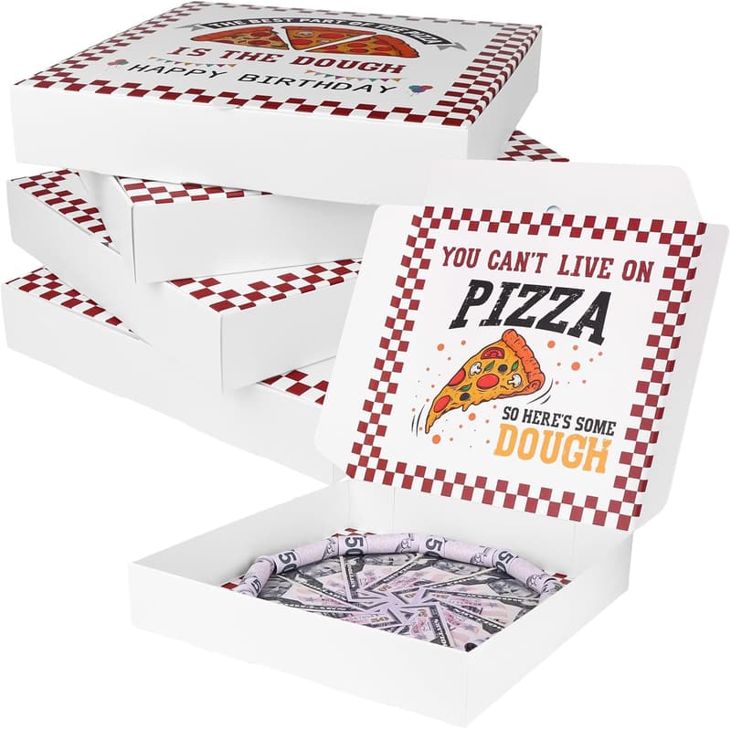 Funny Pizza Money Box - 10x10 Inch - Graduation Gift Set
