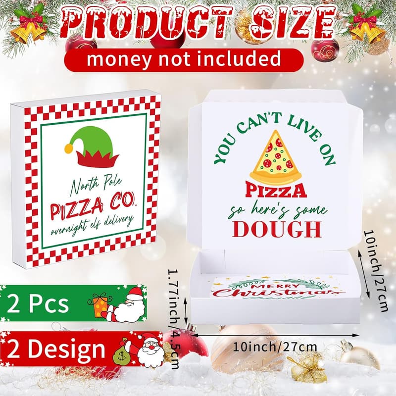 Funny Pizza-Shaped Money Box - 2 Pcs for Christmas & Birthdays