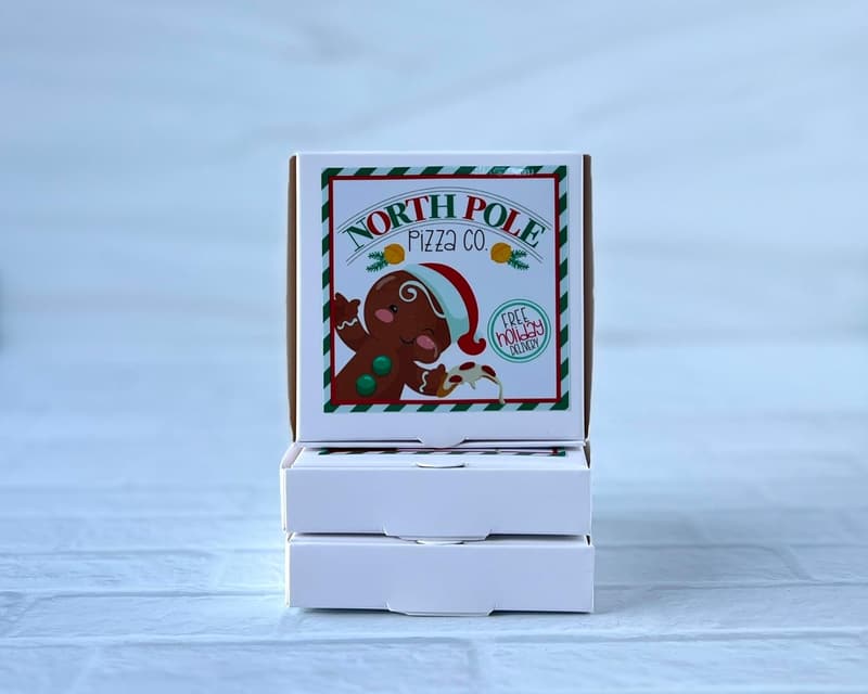 Christmas Funny Money Holder - Mini Pizza Box Gift Card Envelopes