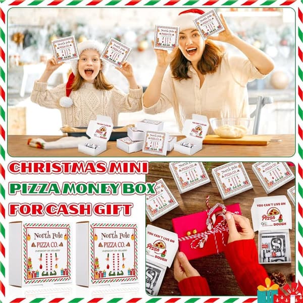 Mini Pizza Box Favors - 60 Pcs for Celebrations & Parties