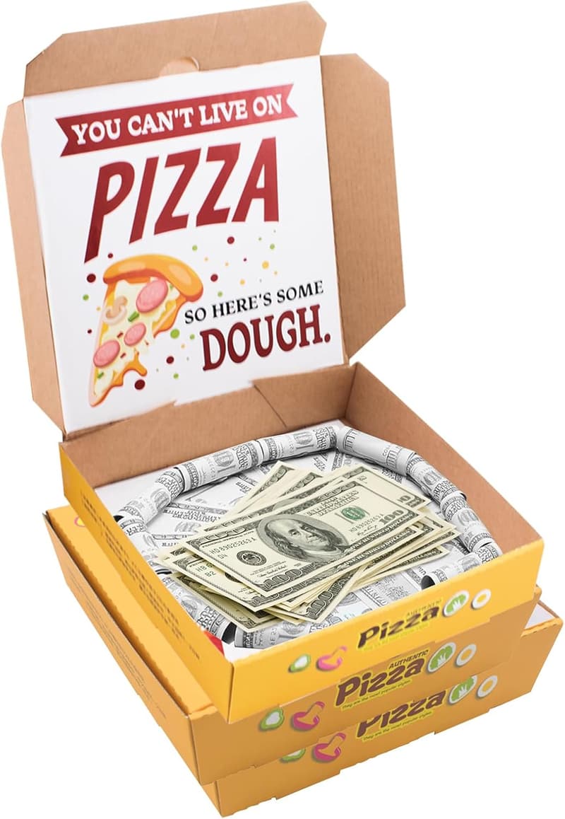 Pizza Money Box Set – 3 Fun Cash Gift Holders for Parties