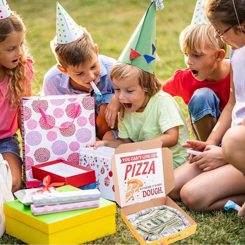 Pizza Money Box Set – 3 Fun Cash Gift Holders for Parties