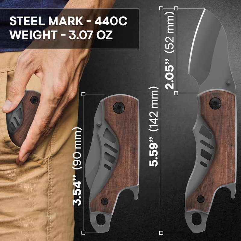 Mini Pocket Knife for Men - 5.7