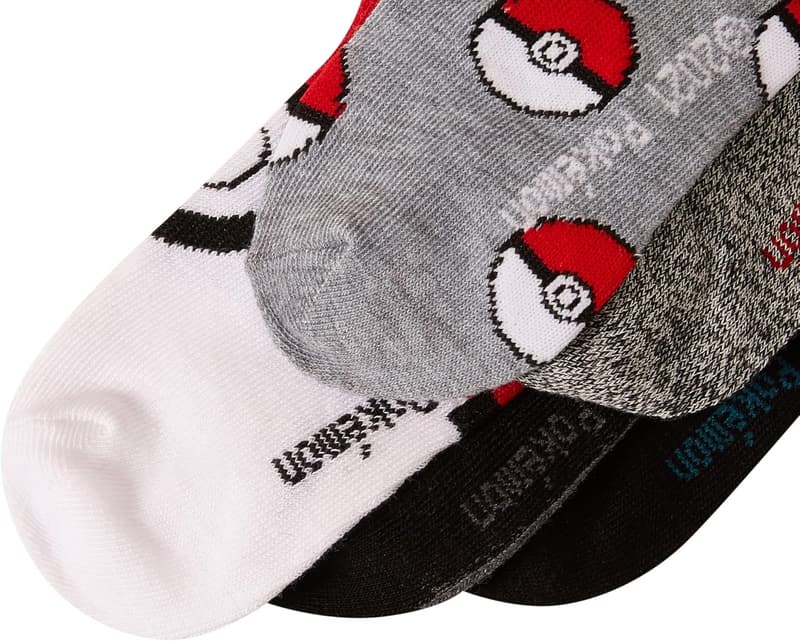 Boys' Pokemon 5-Pack No Show Socks