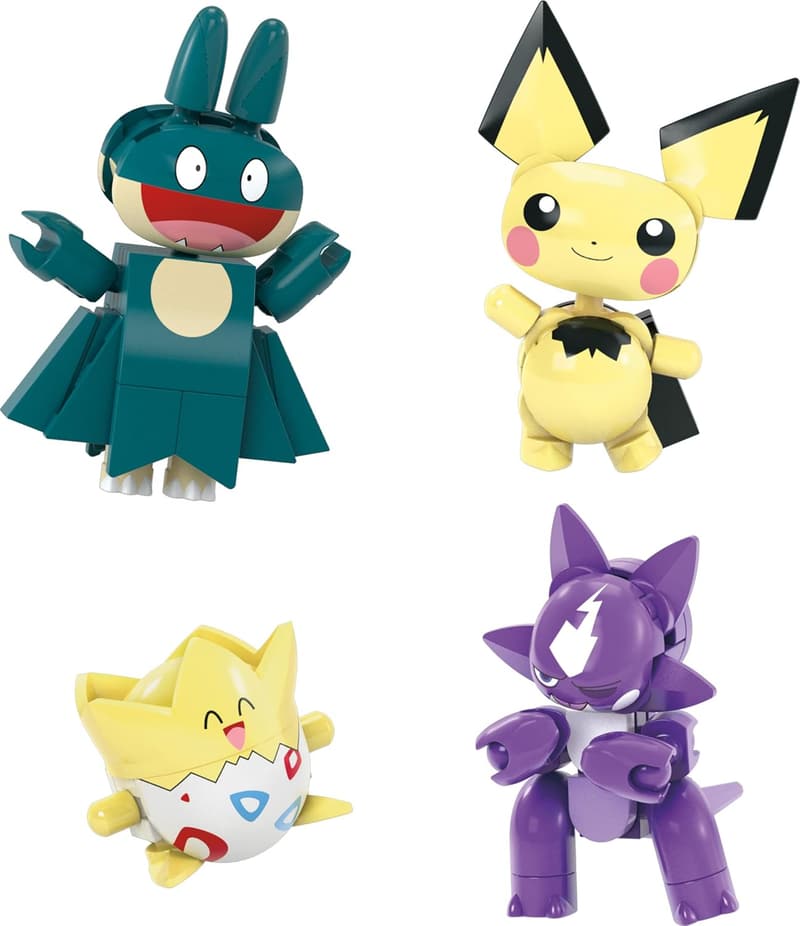 Pokemon Building Toys Set - 8 Articulated Characters, 189 Pieces