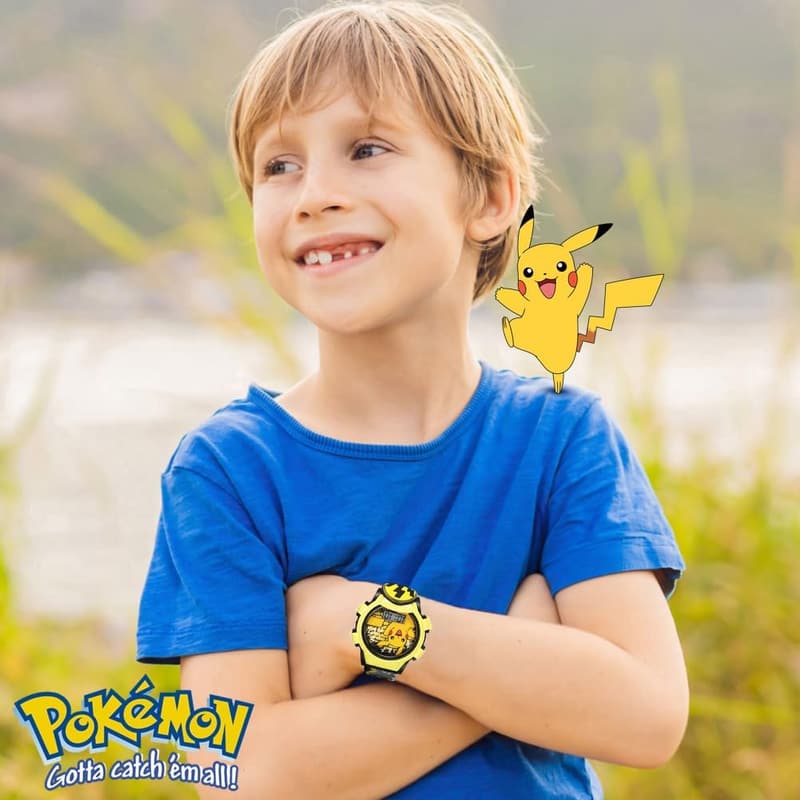 Kids Pokemon Digital LCD Quartz Watch for Boys and Girls
