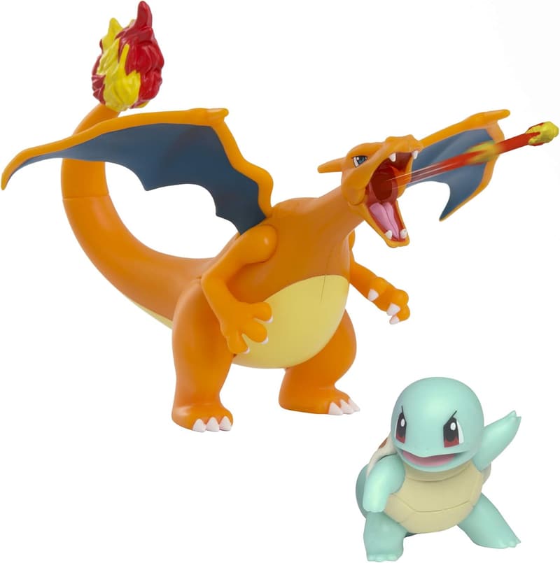 Pokémon Fire and Water Battle Pack with Charizard and Squirtle Figures