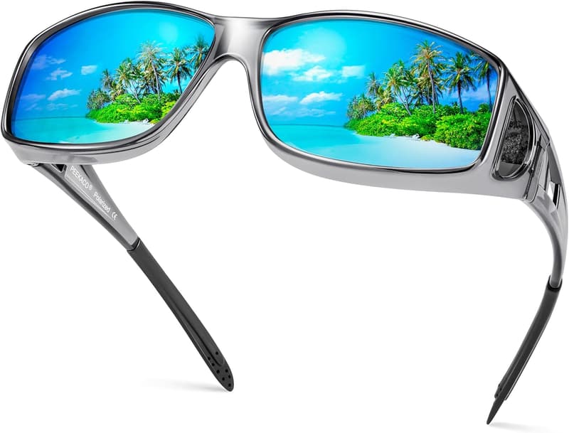 UV400 Wrap-Around Polarized Sunglasses for Men and Women