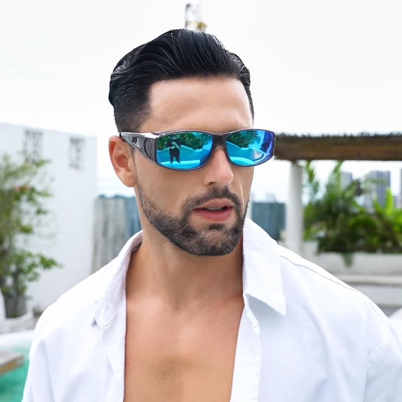 UV400 Wrap-Around Polarized Sunglasses for Men and Women