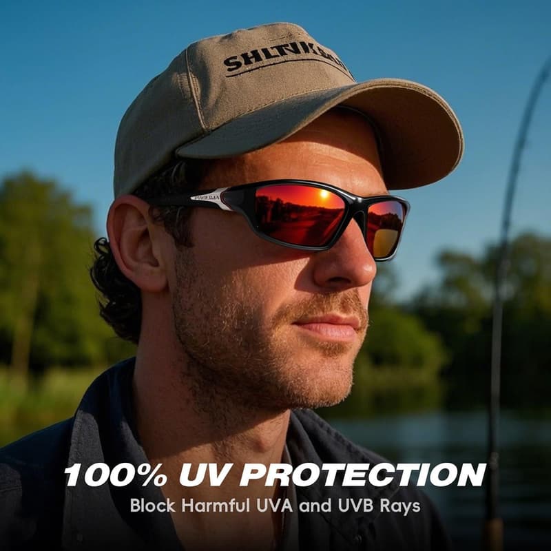 Men's Sports Polarized Sunglasses - UV400 Protection