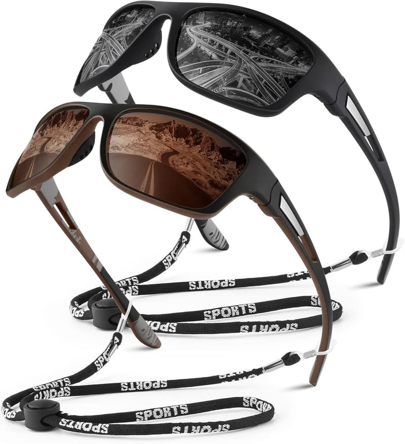 Polarized UV400 Sports Sunglasses for Men and Women