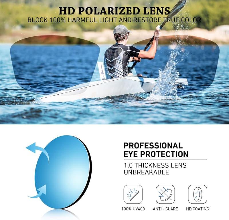 Polarized UV400 Sports Sunglasses for Men and Women
