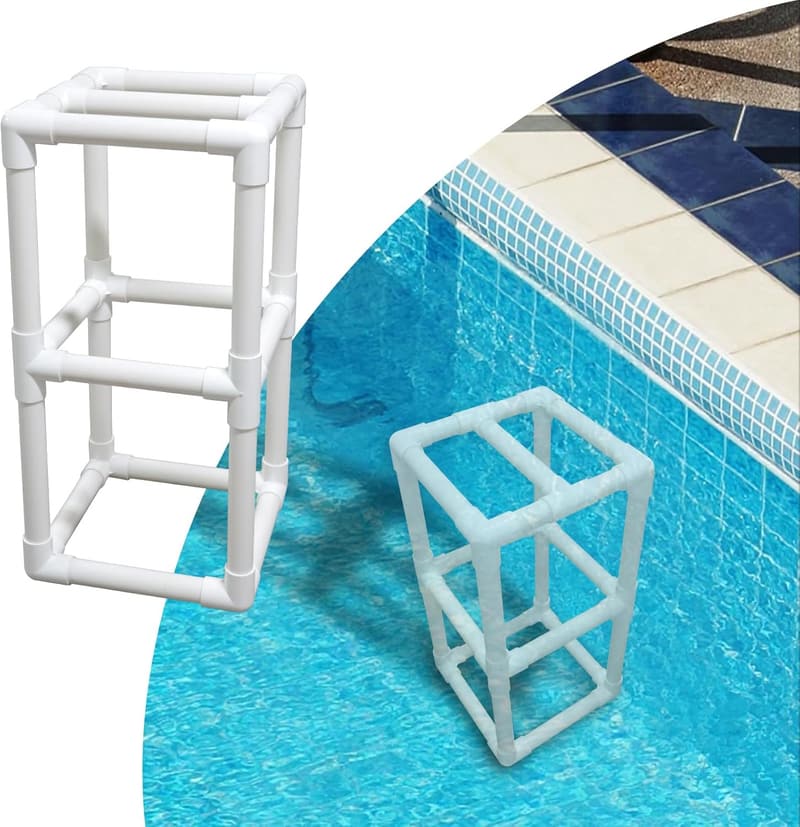 Underwater Pool Stool with Foot Rest - 30 Inch Relaxation Chair