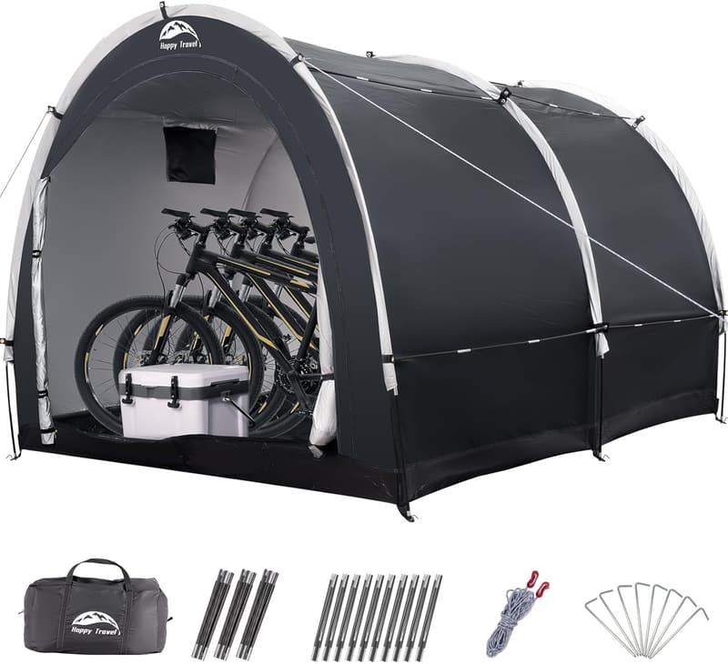 Outdoor Waterproof Bike Storage Tent for 2-8 Bikes