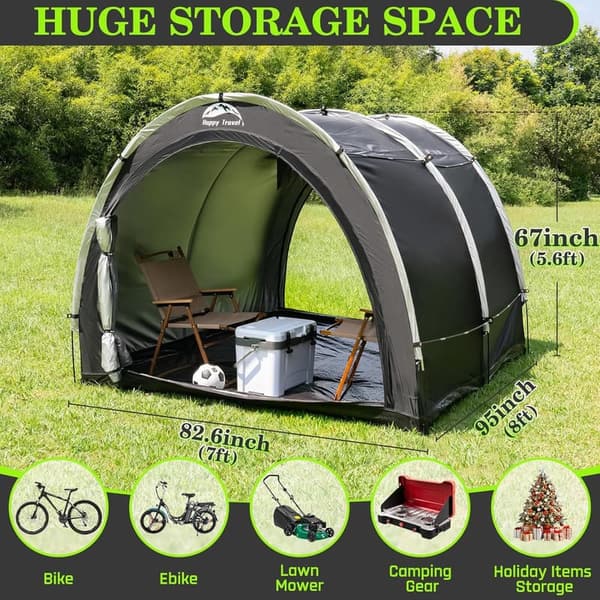 Outdoor Waterproof Bike Storage Tent for 2-8 Bikes