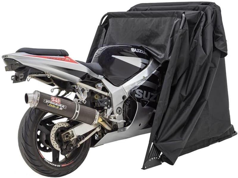 Black Widow Motorcycle Tent, Water-Repellent, Fits Up to 100