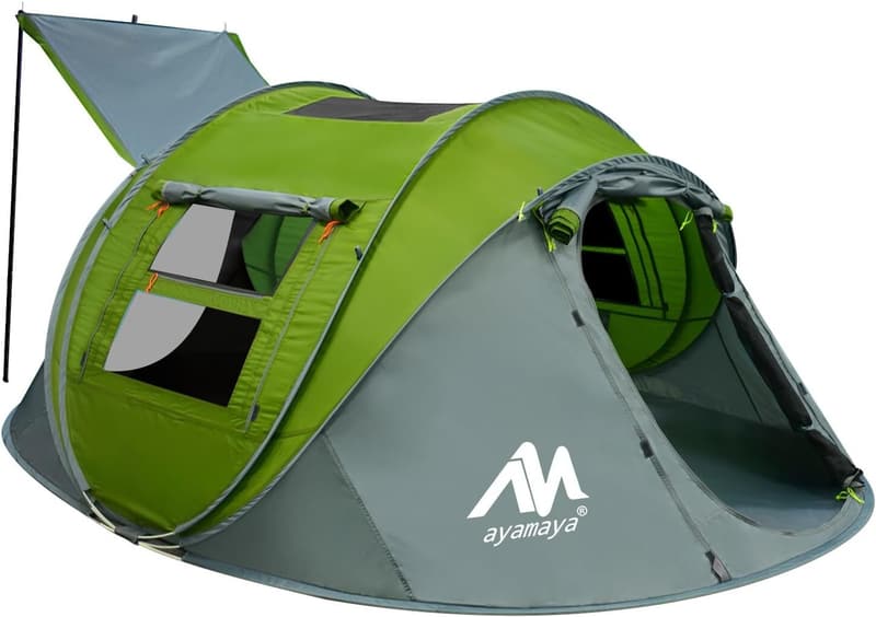 AYAMAYA 4-Person Waterproof Camping Tent with Skylight
