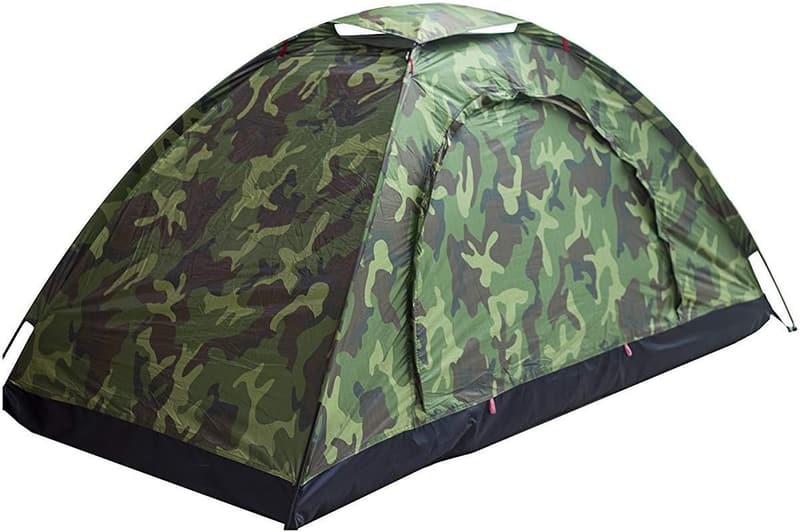 Camouflage Camping Tent for Hiking and Backpacking