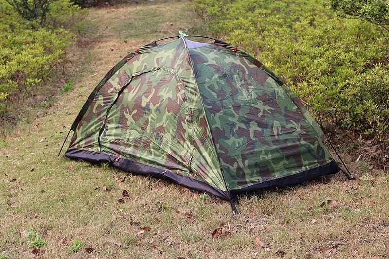 Camouflage Camping Tent for Hiking and Backpacking