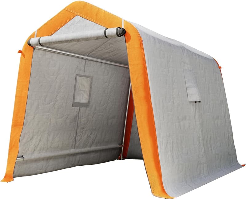 Heavy Duty Portable Outdoor Storage Shed with Roll-up Door
