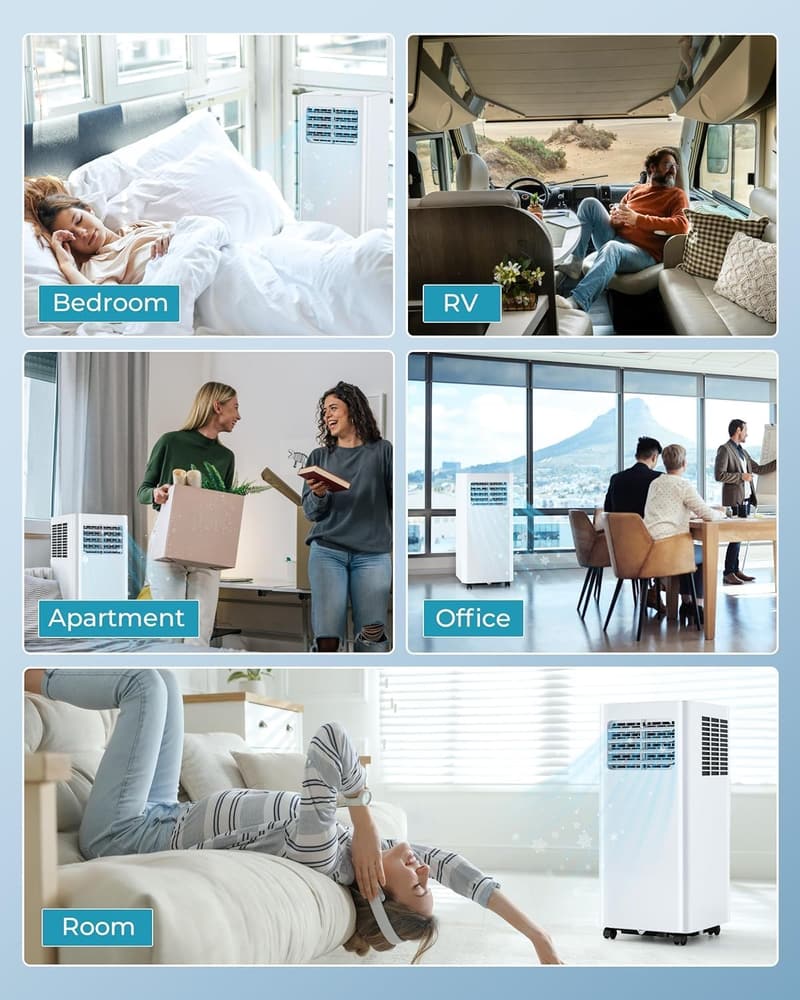Portable 4-in-1 Air Conditioner for Rooms up to 450 Sq.Ft.