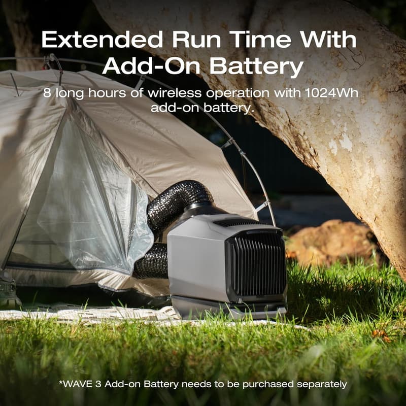 Portable Air Conditioner for Camping & RVs - 6100 BTU Cooling