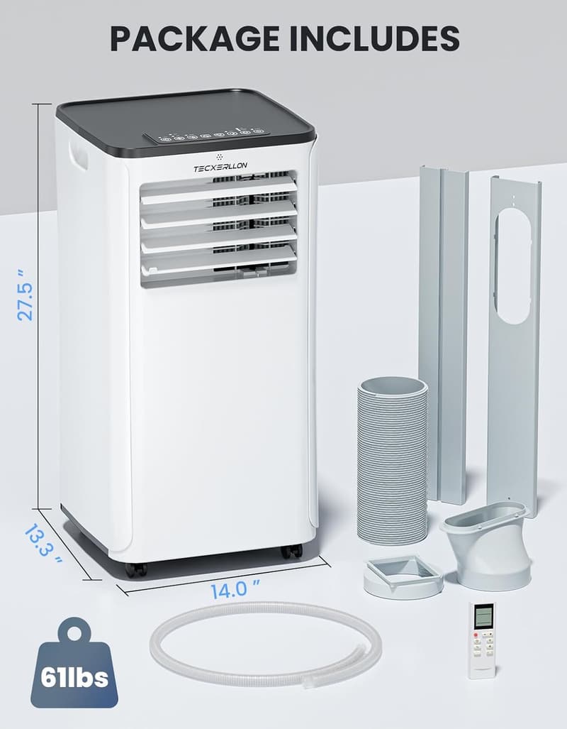 4-in-1 10000 BTU Portable Air Conditioner for Home & Office